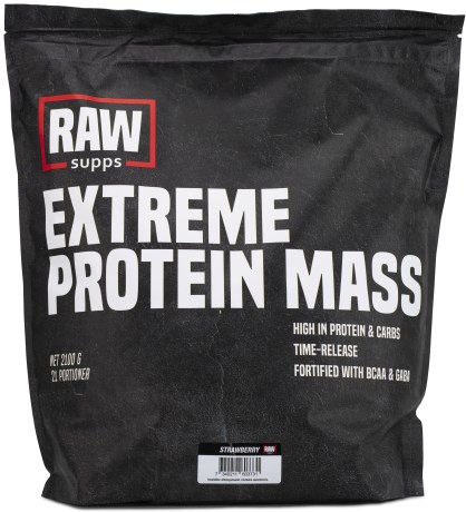 Miniatyrbild RAW Extreme Protein Mass, Strawberry, 2,1 kg