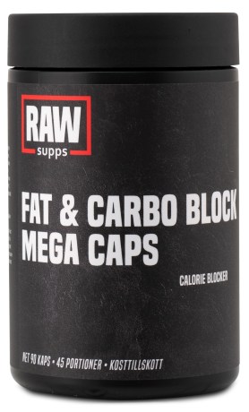 Miniatyrbild RAW Fat & Carbo Block Mega Caps, 90 kaps