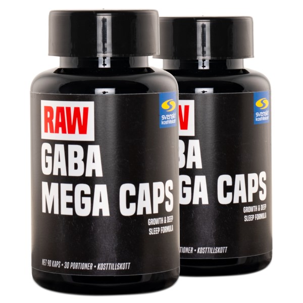 RAW GABA Mega Caps, 180 kaps