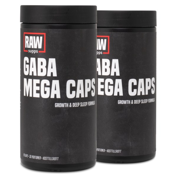RAW GABA Mega Caps, 180 kaps