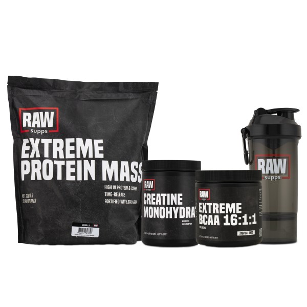 RAW GAINS, Paket | Träningstillskott - Prestationshöjande paket | Gymkraft