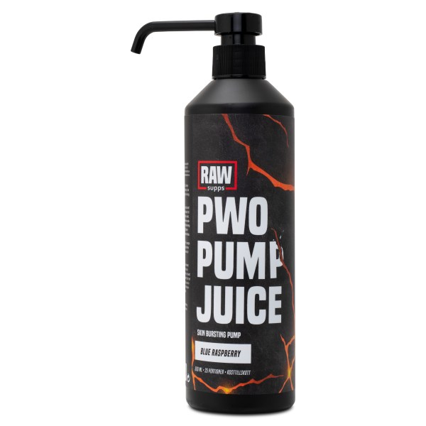 RAW PWO Pump Juice, Blue raspberry, 500 ml | Träningstillskott - Före Träning - Kväveoxid | Gymkraft