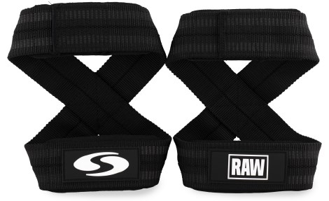 Miniatyrbild RAW Supps Figure 8 Lifting Strap, M, Black