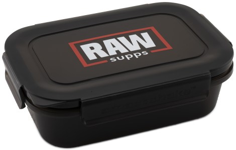 Miniatyrbild RAW Supps Food Container, 800 ml, Black