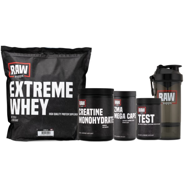 RAW ULTIMATE PACK, Paket | Träningstillskott - Prestationshöjande paket | Gymkraft