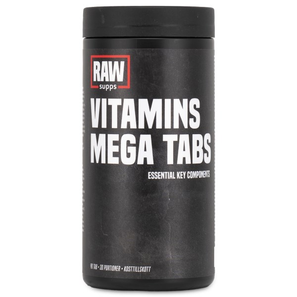 RAW Vitamins Mega Tabs, 90 tabl