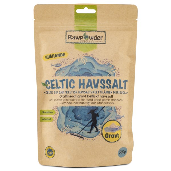 RawPowder Celtic Havssalt Grovt, 500 g