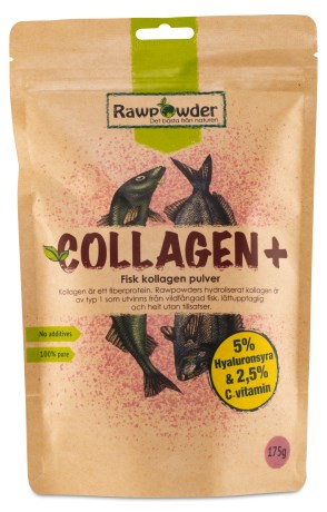 Miniatyrbild RawPowder Fisk Collagen Plus, 175 g
