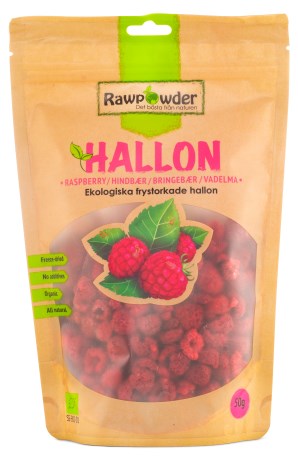 Miniatyrbild Rawpowder Frystorkade Hallon Eco, 50 g