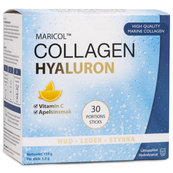 Re-fresh Superfood Collagen Hyaluron +C, Apelsin, 30 dospåsar | Hälsa - Kollagen | Gymkraft