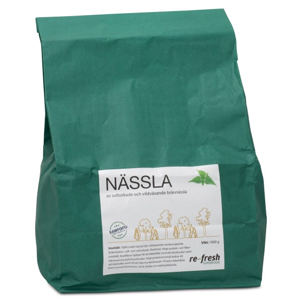 Re-fresh Superfood Nässla, 1 kg | Hälsa - Detox - Näring & Greens | Gymkraft