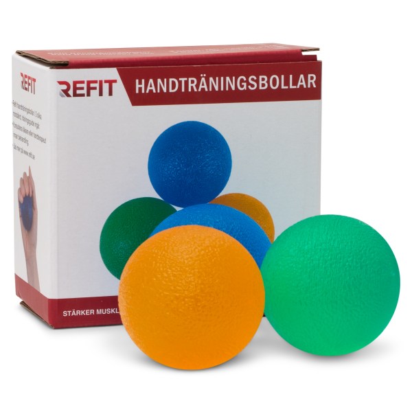 Refit Handträningsbollar, 3-pack | Träning & Tillbehör - Träningsform - Styrketräning | Gymkraft