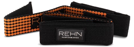 Miniatyrbild REHN Sport Performance Lifting Straps, One size, Svart/Orange