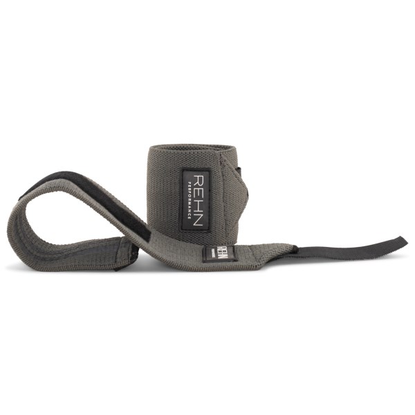 REHN Performance Wrist Wraps med Gummi, One size, Stålgrå
