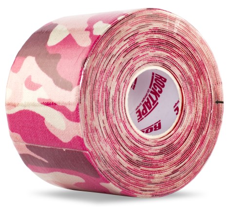 Miniatyrbild RockTape Kinesiologitejp, 5 cm x 5 m, Pink Camo