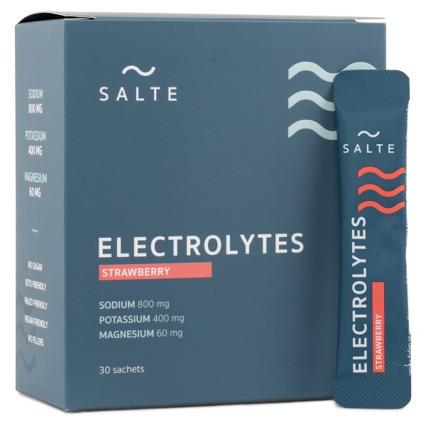 SALTE Elektrolyter, Jordgubb, 30 dospåsar