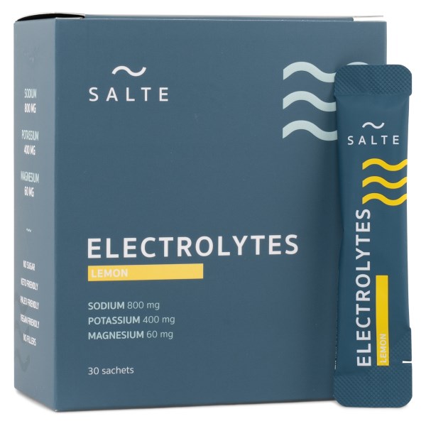 SALTE Elektrolyter, Citron, 30 dospåsar