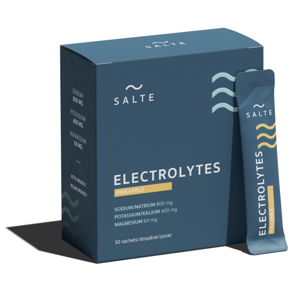 SALTE Elektrolyter, Ananas, 30 dospåsar | Träningstillskott - Under Träning - Vätskeersättning | Gymkraft