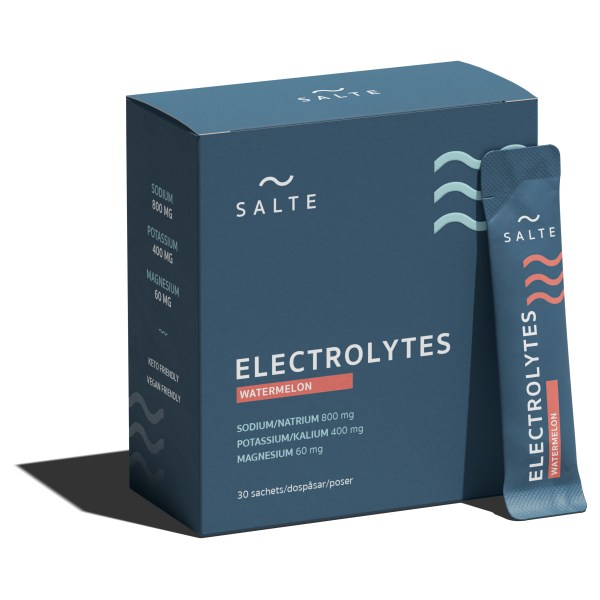 SALTE Elektrolyter, Vattenmelon, 30 dospåsar | Träningstillskott - Under Träning - Vätskeersättning | Gymkraft
