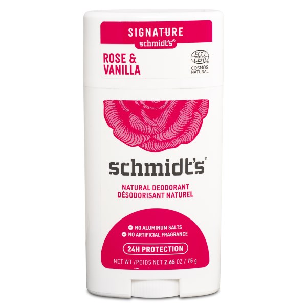Schmidts Deostick, 75 g, Ros & Vanilj