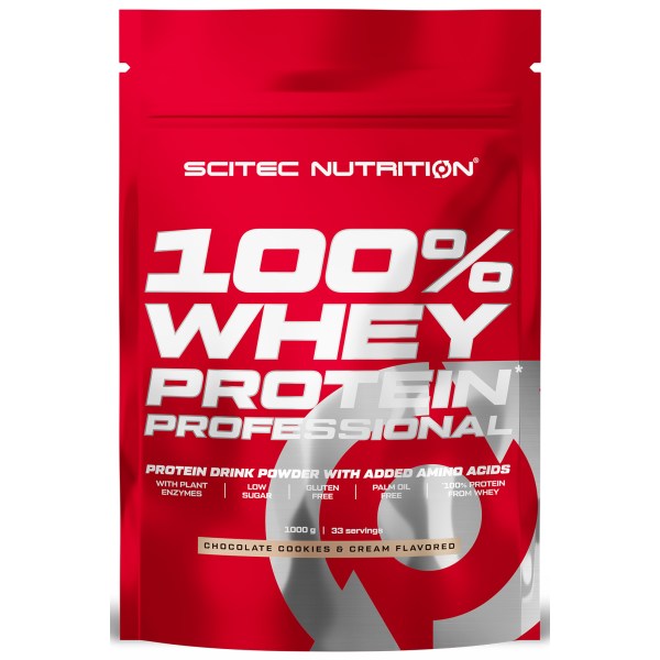 Scitec 100% Whey Protein Professional , Chocolate Cookie Cream, 1000 g