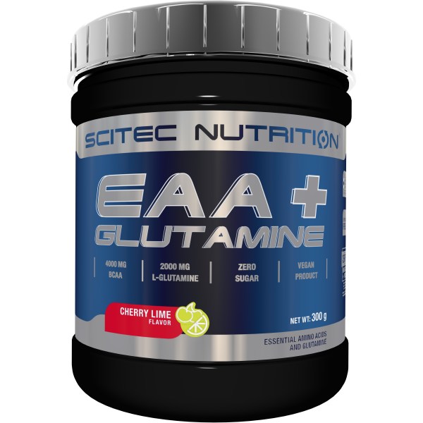 Scitec EAA+Glutamine, Cherry/Lime, 300 g