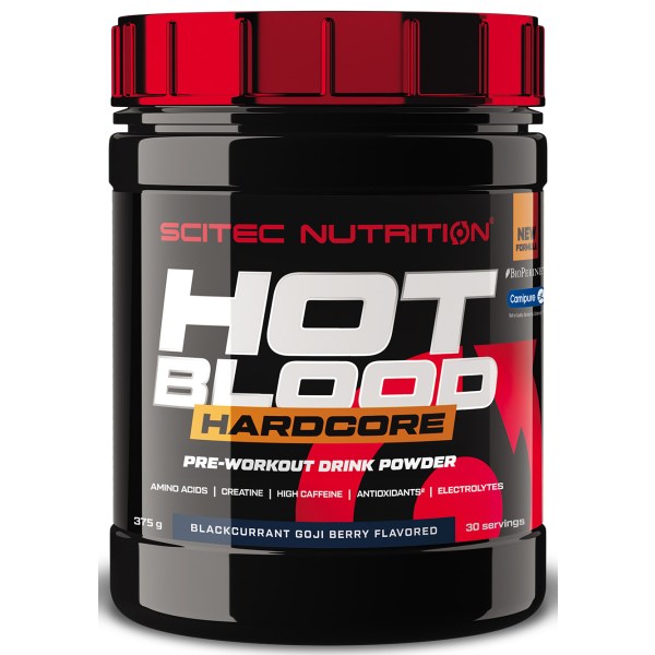 Scitec Hot Blood Hardcore, Blackcurrant/Goji Berry, 375 g