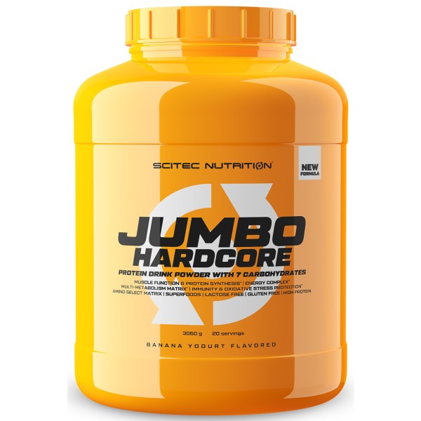 Scitec Jumbo Hardcore, Banana & Youghurt, 3060 g