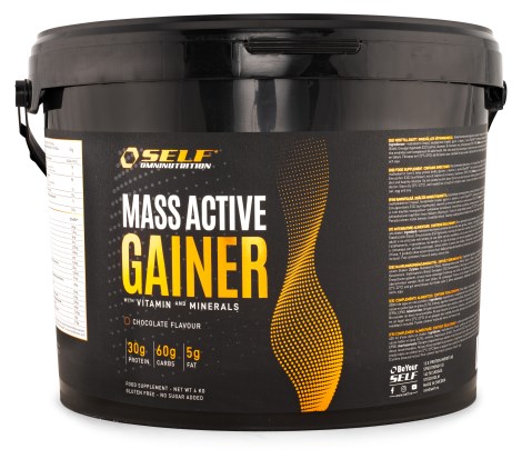Miniatyrbild Self Omninutrition Mass Active Gainer, Hallon & jordgubb, 2 kg