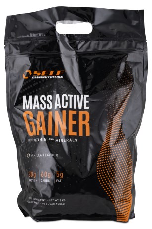 Miniatyrbild Self Omninutrition Mass Active Gainer, Vanilla, 2 kg