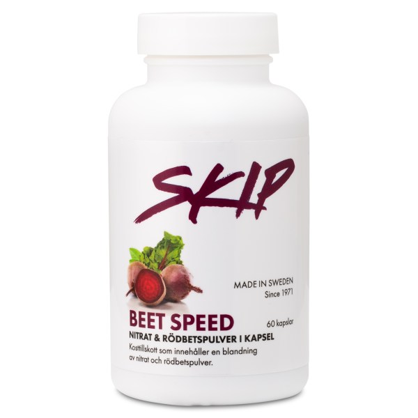 Skip Beet Speed, 60 kaps | Träningstillskott - Före Träning - Kväveoxid | Gymkraft