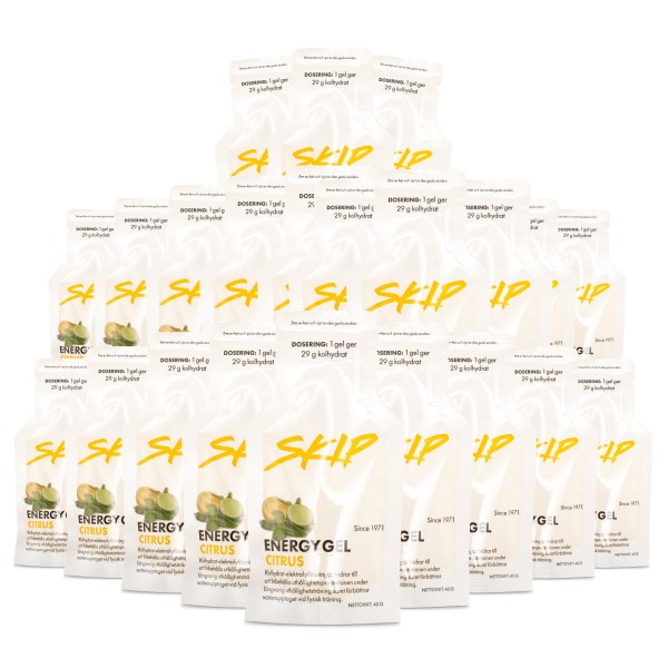 Skip Energy Gel, Citrus, 24-pack