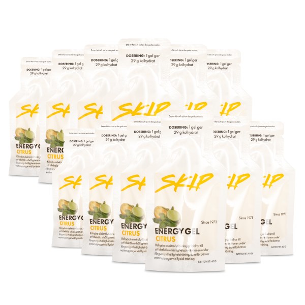 Skip Energy Gel Citrus 12-pack