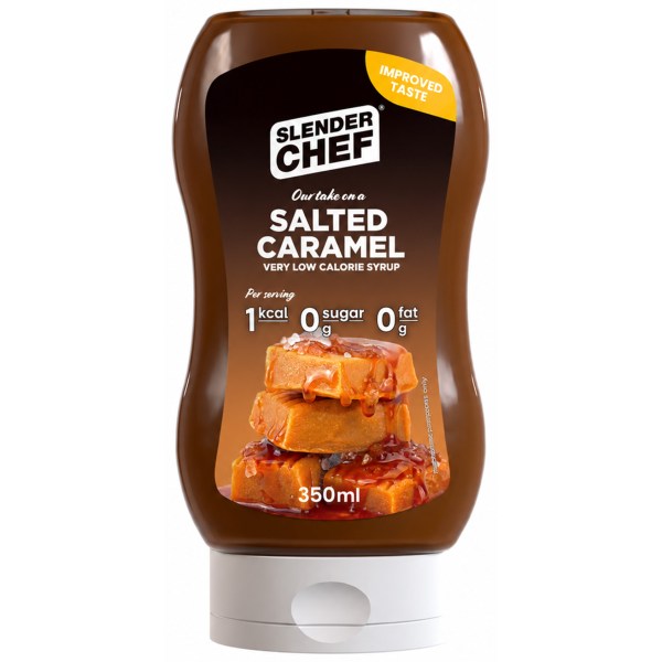 Slender Chef Syrup, 350 ml, Salted Caramel | Livsmedel - Till Skafferiet - Sötning | Gymkraft