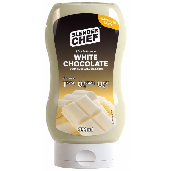 Slender Chef Syrup, 350 ml, White Chocolate | Livsmedel - Till Skafferiet - Sötning | Gymkraft