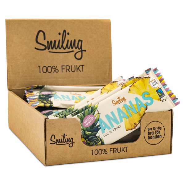 Smiling Fruktbar Fairtrade Ananas 20-pack