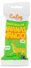 Miniatyrbild Smiling Fruktbollar Mango/Ananas/Lime Fairtrade, 40 g