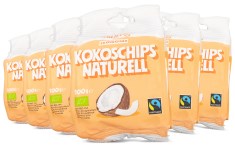 Miniatyrbild Smiling Kokoschips Fairtrade EKO, Naturell, 6-pack