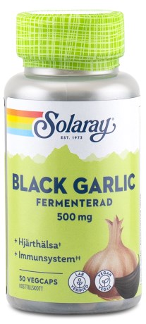 Miniatyrbild Solaray Black Garlic, 50 kaps