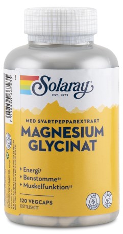Miniatyrbild Solaray Magnesium Glycinat, 120 kaps