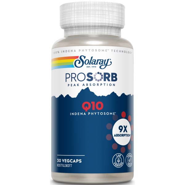 Solaray Prosorb Q10, 30 kaps | Hälsa - Hjärta | Gymkraft