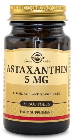 Miniatyrbild Solgar Astaxanthin Complex 5mg, 30 softg