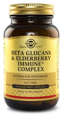 Miniatyrbild Solgar Betaglukan & Flder, 60 kaps