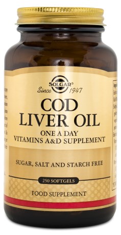 Miniatyrbild Solgar Cod Liver Oil, 250 kaps