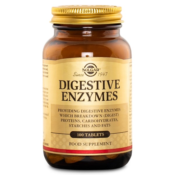 Solgar Digestive Enzymes Svenskt Kosttillskott