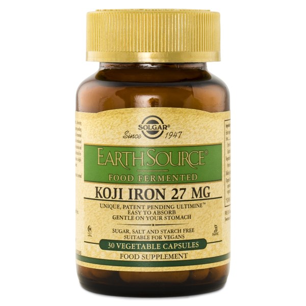 Solgar Earth Source Food Fermented Koji Iron 27 mg 30 kaps