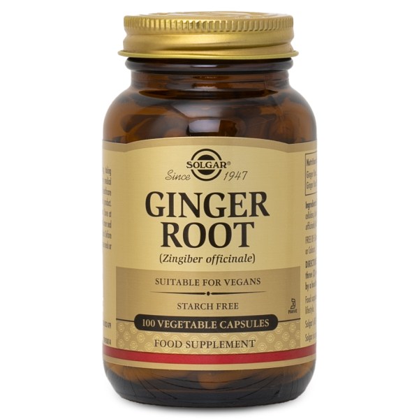 Solgar Ginger Root, 100 kaps | Hälsa - Led & Muskelbesvär - Ledtillskott | Gymkraft