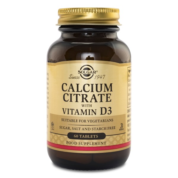 Solgar Kalciumcitrat med Vitamin D3 60 tabl