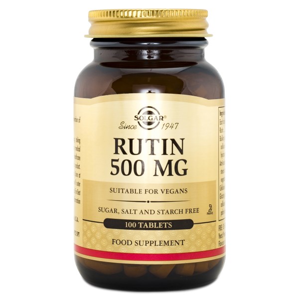 Solgar Rutin 500 mg | Flavonoider | Svenskt Kosttillskott