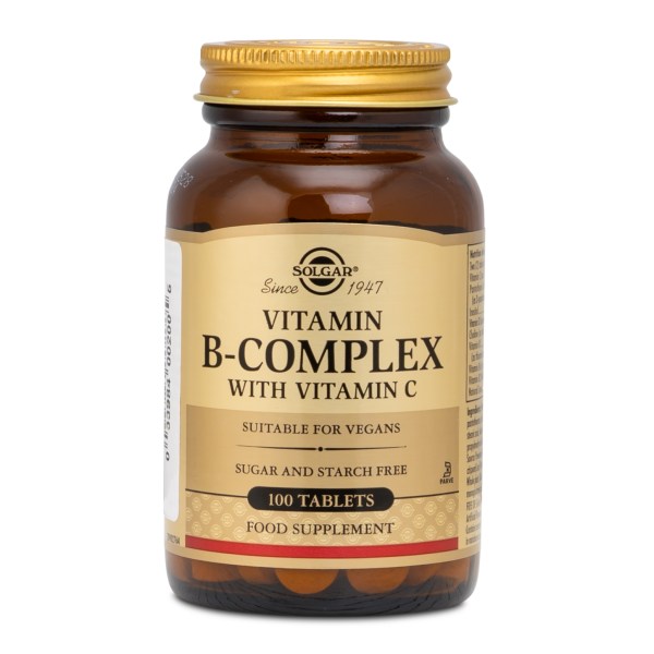 Solgar Vitamin B-Complex, 100 tabl | Vitamin & Mineraltillskott - Vitaminer - B-vitamin | Gymkraft